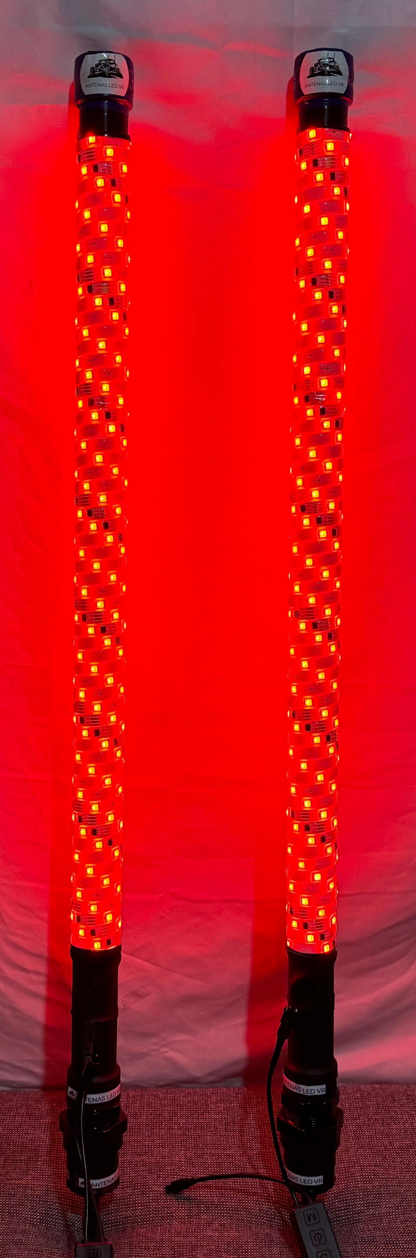🔥🚨PROMOCION🚨🔥💣Par de Antenas led BAZOOKA 90cm 💣