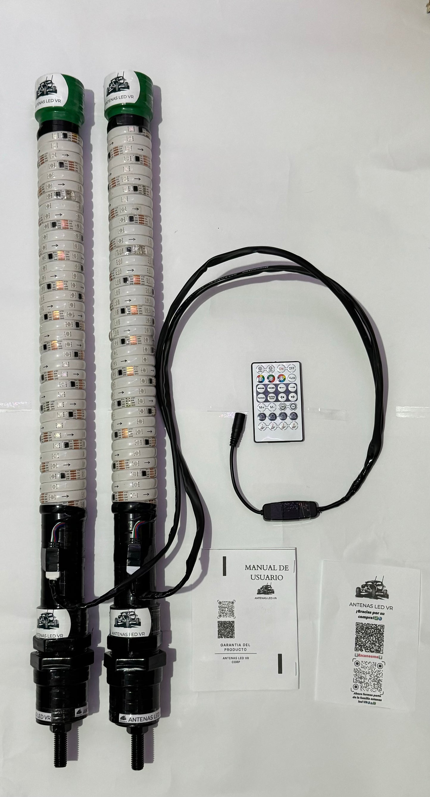 🚨🔥PROMOCION🔥🚨💣Par de Antenas led BAZOOKA 60cm 💣